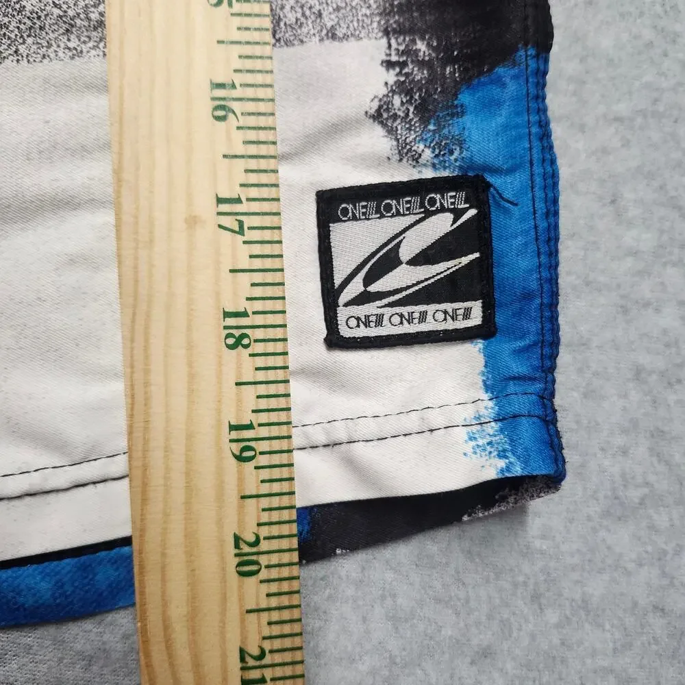 O'Neill Epic Freak 4-Way Stretch Board Shorts Mens Size 30 Blue Black Surf Swim